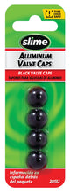 Load image into Gallery viewer, Slime® Anodized Aluminium Valve Caps (Black)