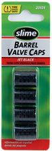 Load image into Gallery viewer, Slime® Barrel Valve Caps (Jet Black)