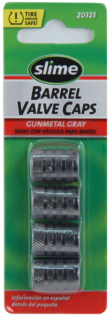 Slime® Barrel Valve Caps (Gunmetal Grey)