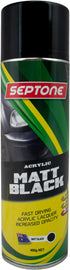 Septone®  Acrylic Top Coat - Matt Black 400g