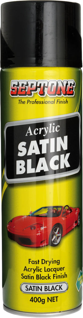 Septone®  Acrylic Top Coat - Satin Black 400g