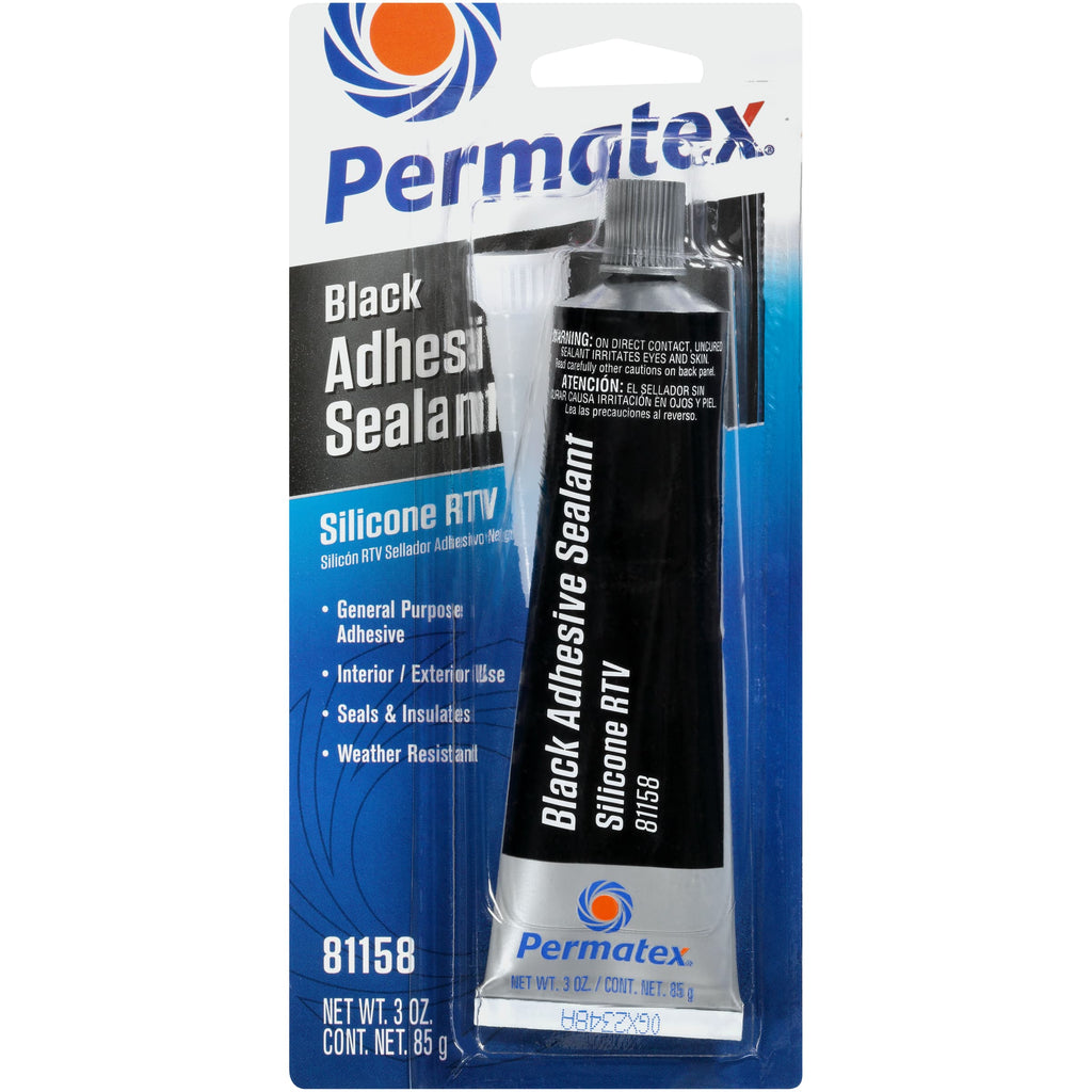 Permatex® Black Silicone Adhesive Sealant 85g