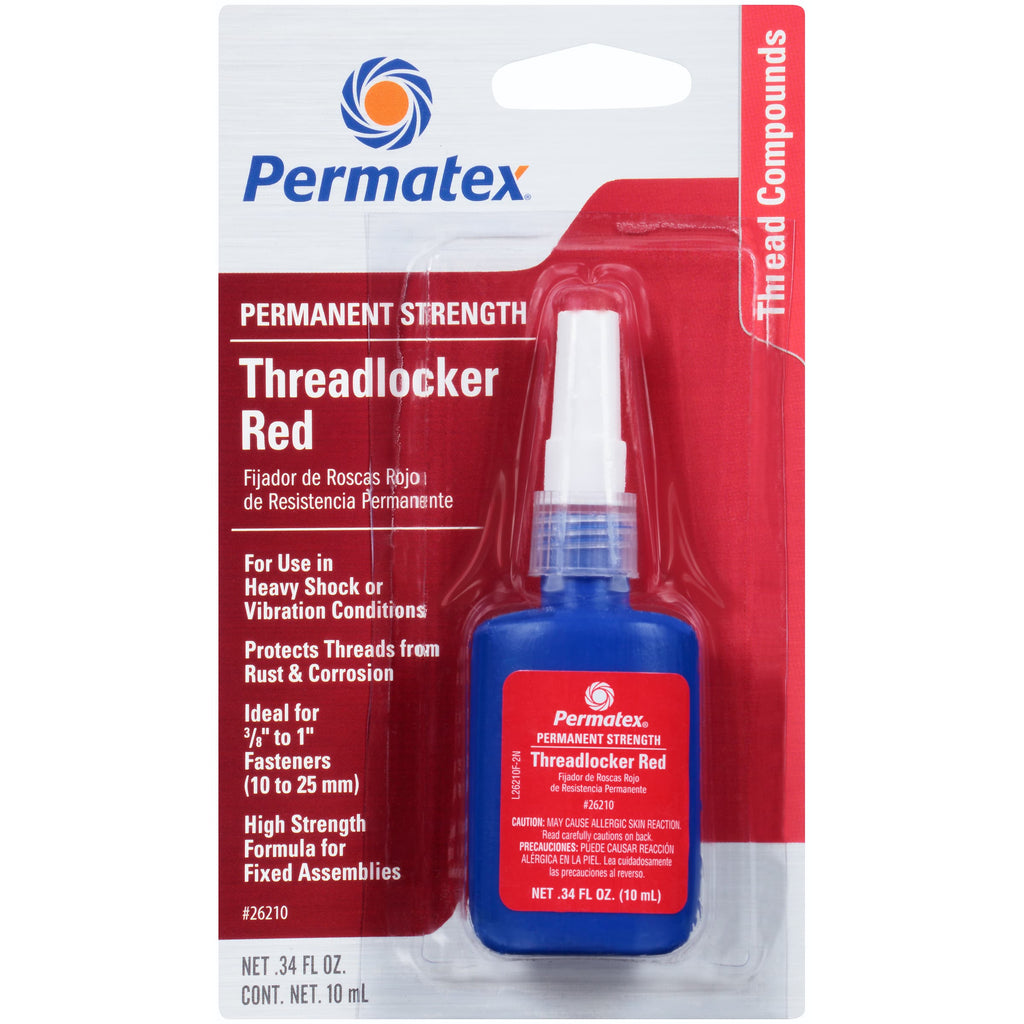 Permatex® Permanent Strength Threadlocker Red 10ml
