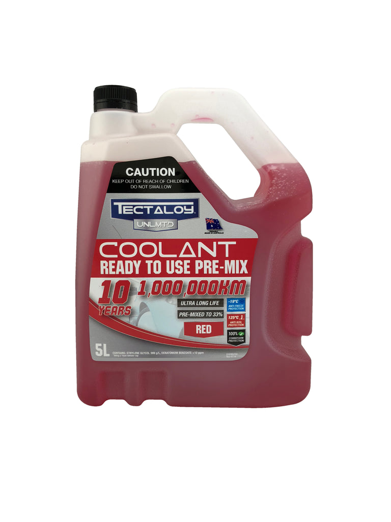 Tectaloy® UNLMTD Ready To Use Pre-Mix Coolant - Red 5L