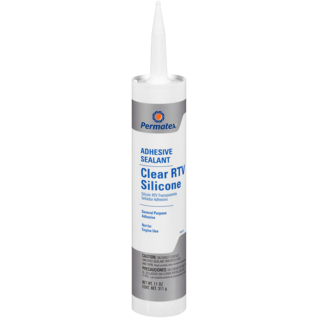 Permatex® Clear RTV Silicone Adhesive Sealant 311g