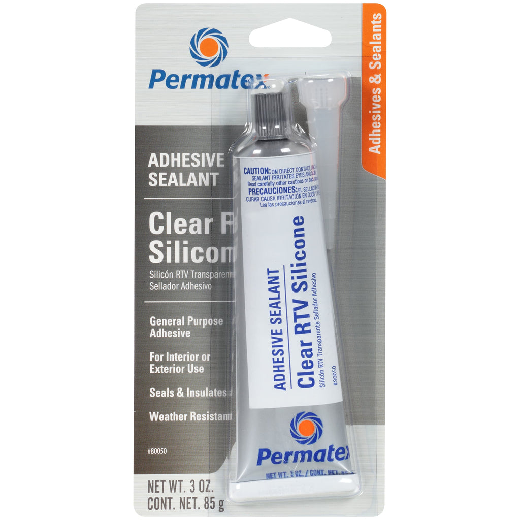 Permatex® Clear RTV Silicone Adhesive Sealant 85g