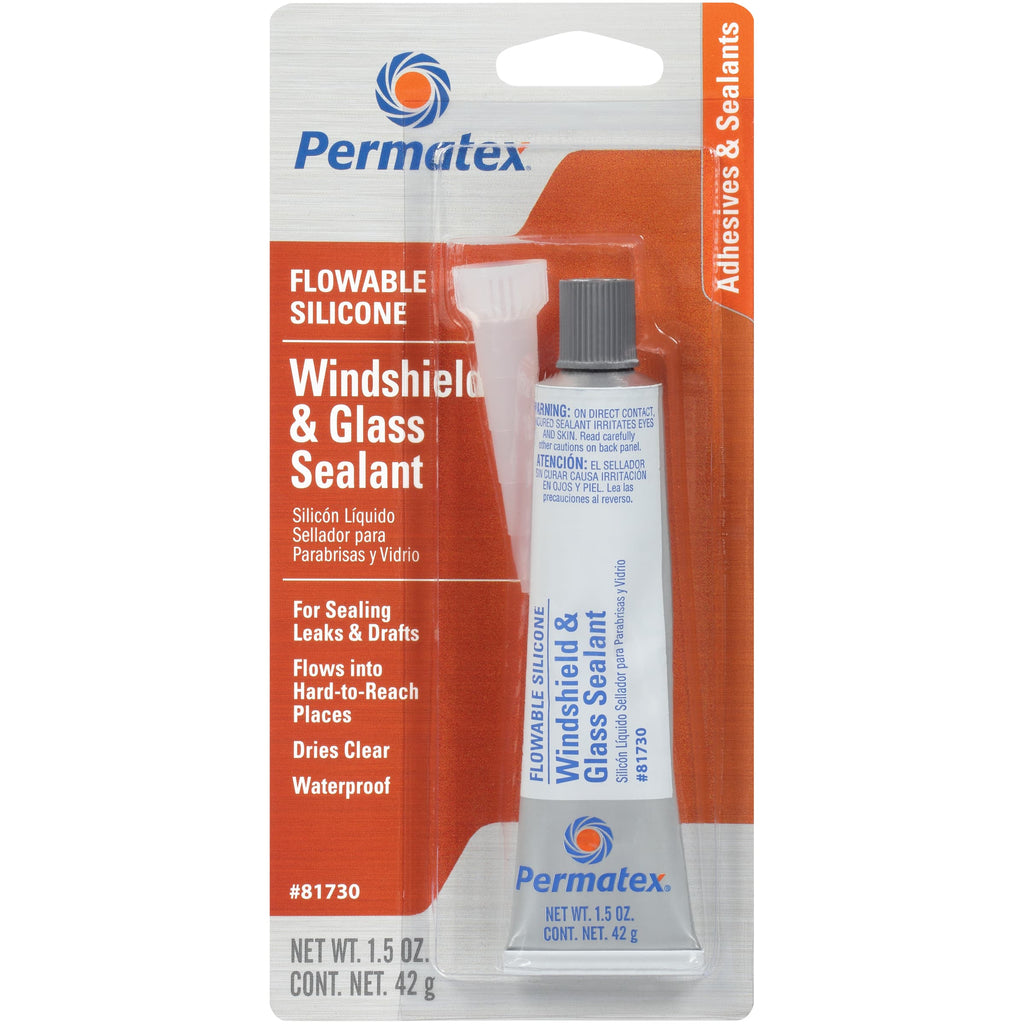 Permatex® Flowable Silicone Windshield & Glass Sealer 42g